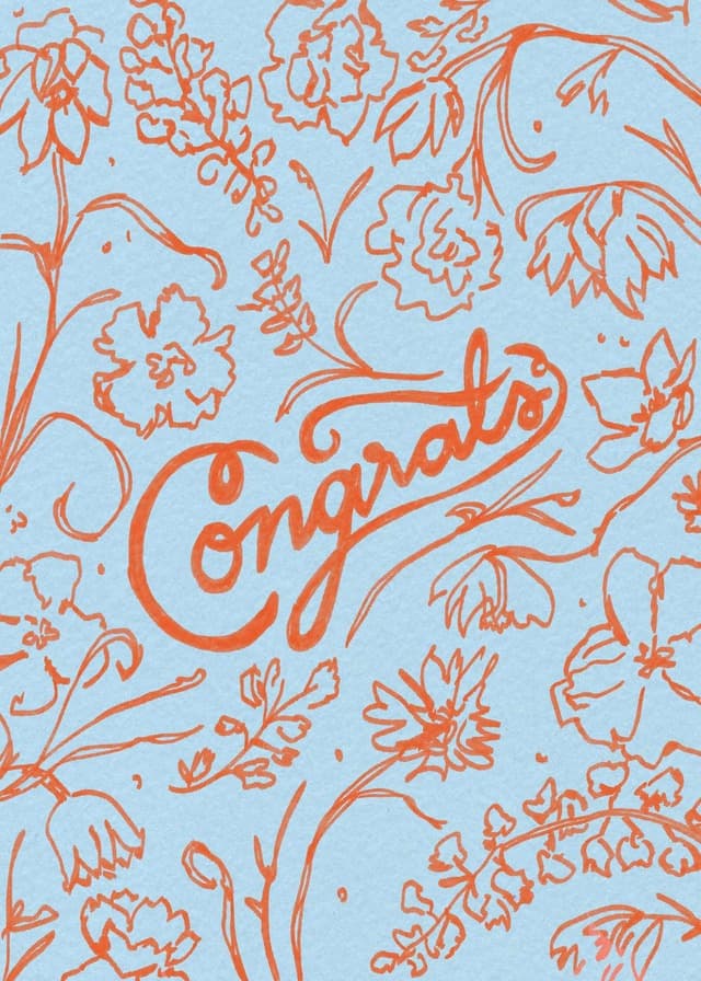 Congrats Blue and Orange