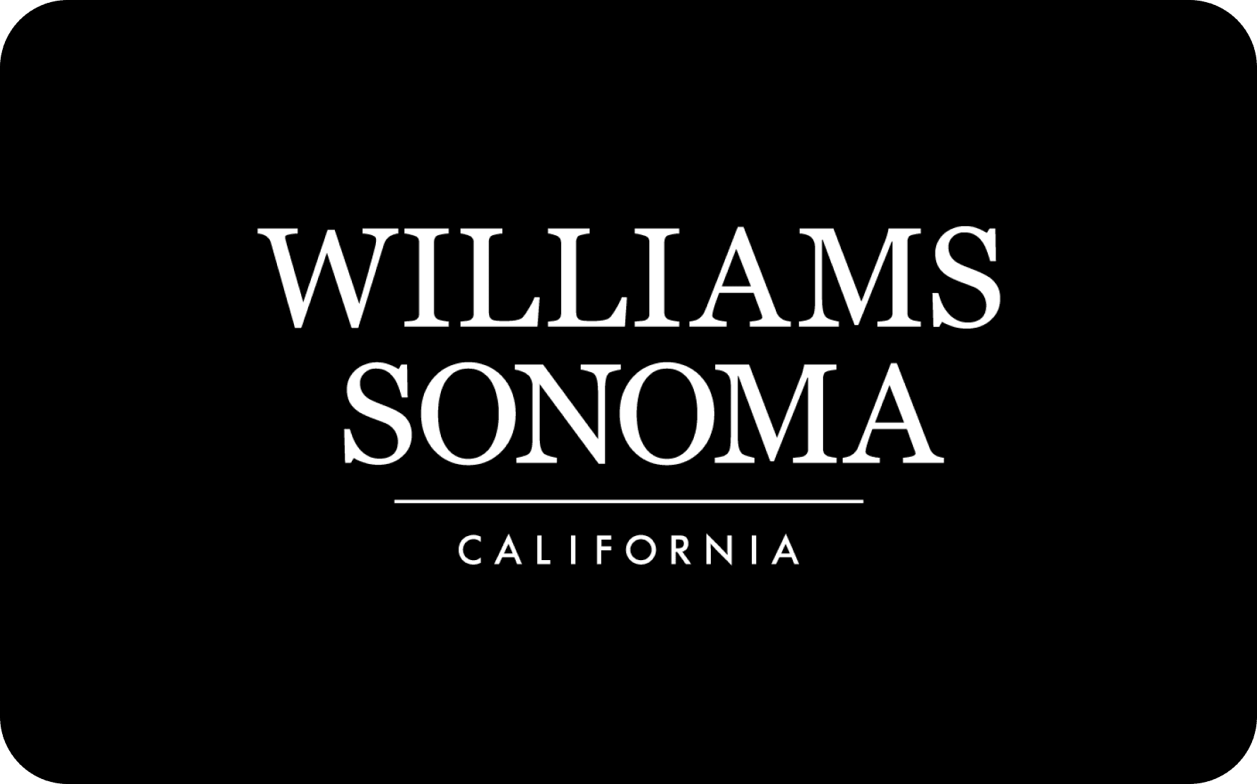 Williams Sonoma gift card