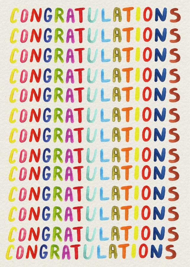 Congratulations